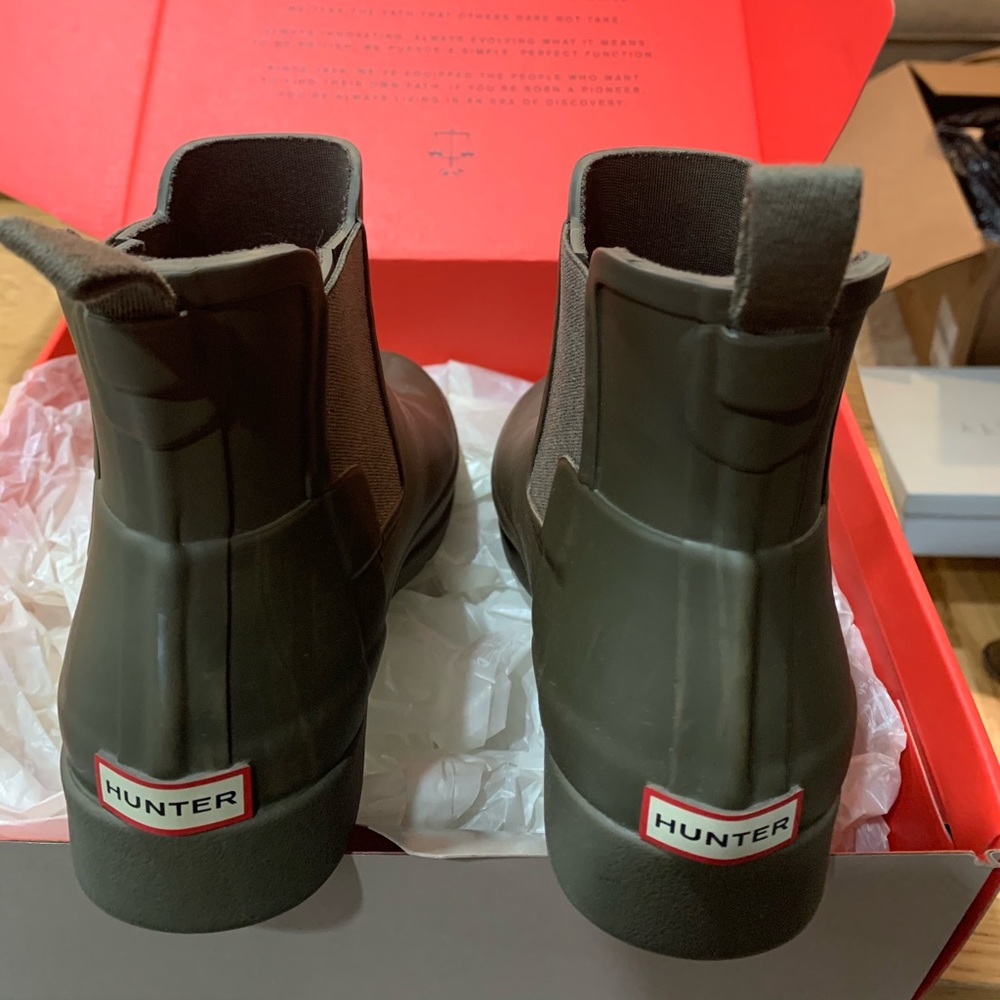 Hunter Original Chelsea Boots Swamp Green